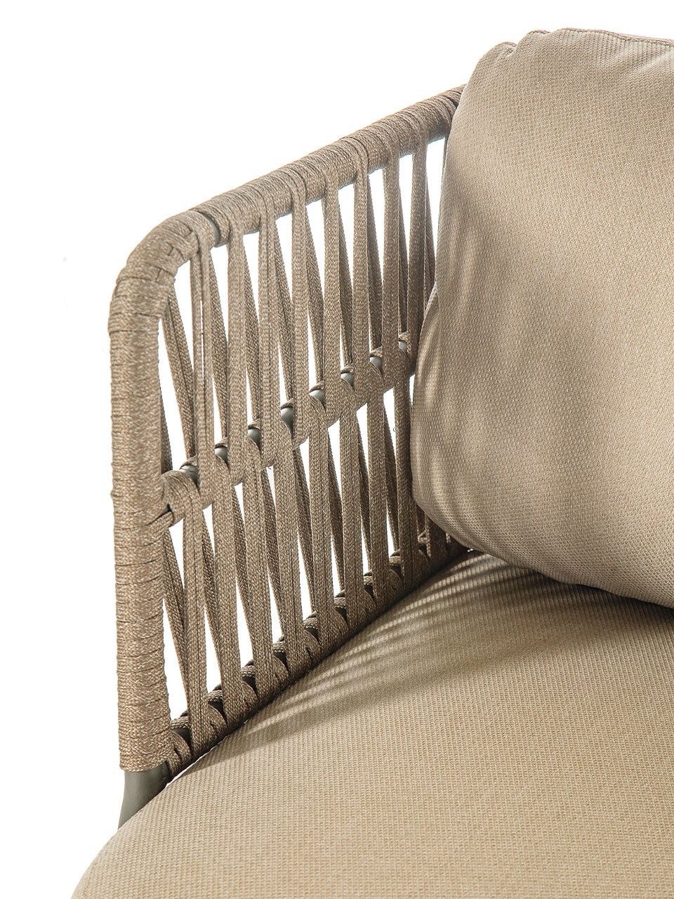 Idol&Furniture Sofa SOFT MODULAR RIGHT — Anthracite — rope and arm detail