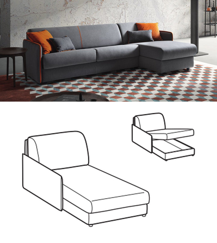 LeComfort Chaise Longue with Storage MADEIRA – Style (MR11H2B00)