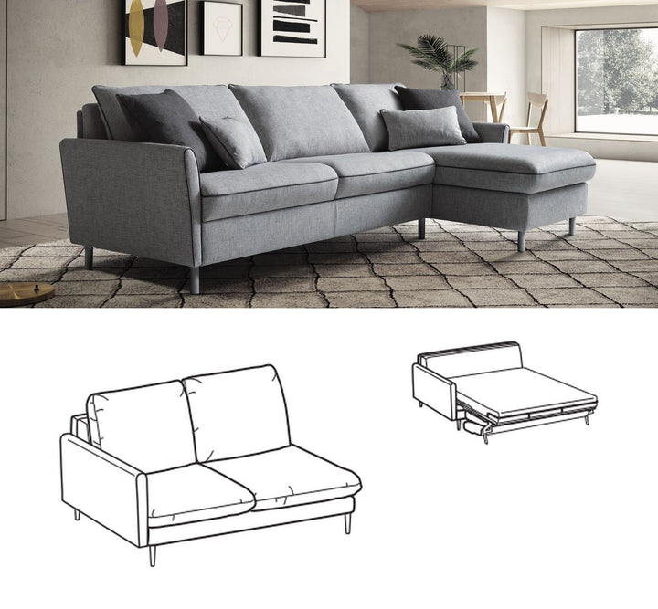 LeComfort Modular Sofa Bed Element BALI – Kama / 2-seater (BL12L2T00S)