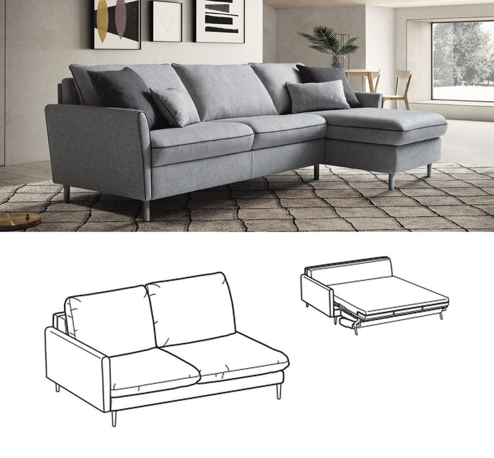 LeComfort Modular Sofa Bed Element BALI – Kama / 3-seater (BL12L3T00S)