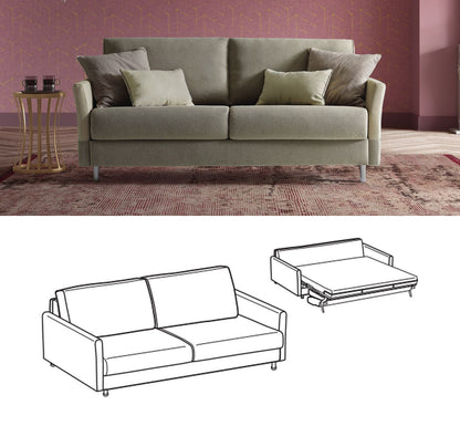 LeComfort Sofa Bed MALDIVE – Trendy / 3-seater Maxi (MA05D3T0M)