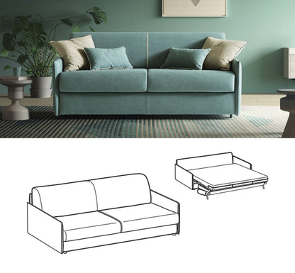 LeComfort Sofa Bed NAXOS – Slim / 3-seater Maxi (NA04D3T0M)