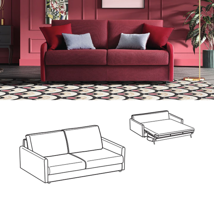 LeComfort Sofa Bed SANTORINI – Round / 3-seater (SA01D3T00)