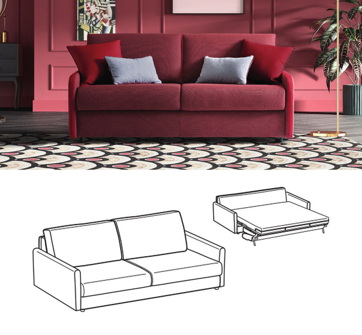 LeComfort Sofa Bed SANTORINI – Round / 3-seater Maxi (SA01D3T0M)