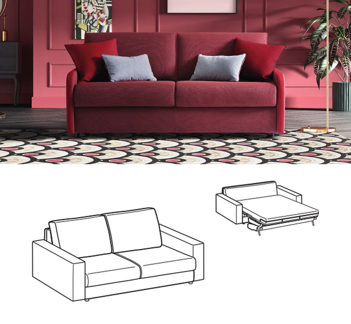 LeComfort Sofa Bed SANTORINI – Strong / 2-seater (SA02D2T00)