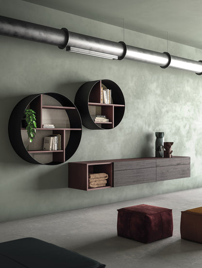Devina Nais Wall Bookcase Icon's 360 — manufacturer example configuration and finish — additional view