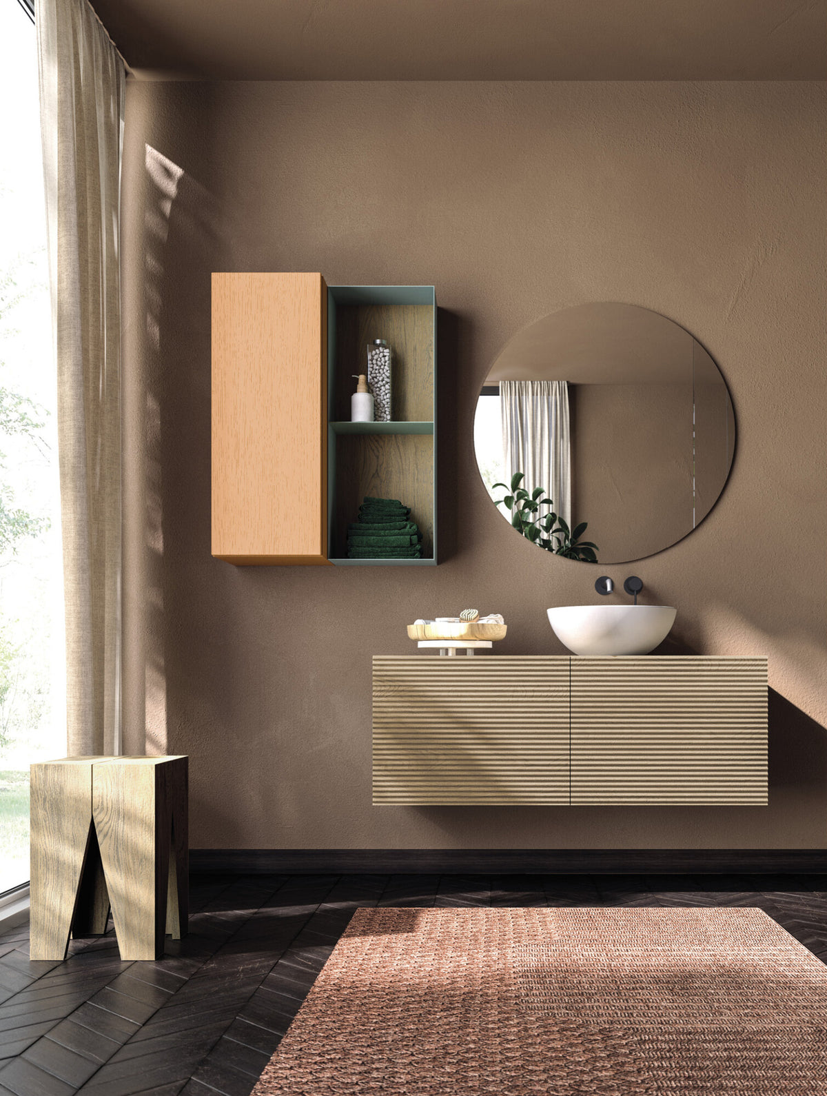 Devina Nais Wall Shelf Icon's Square — manufacturer example configuration and finish — additional view