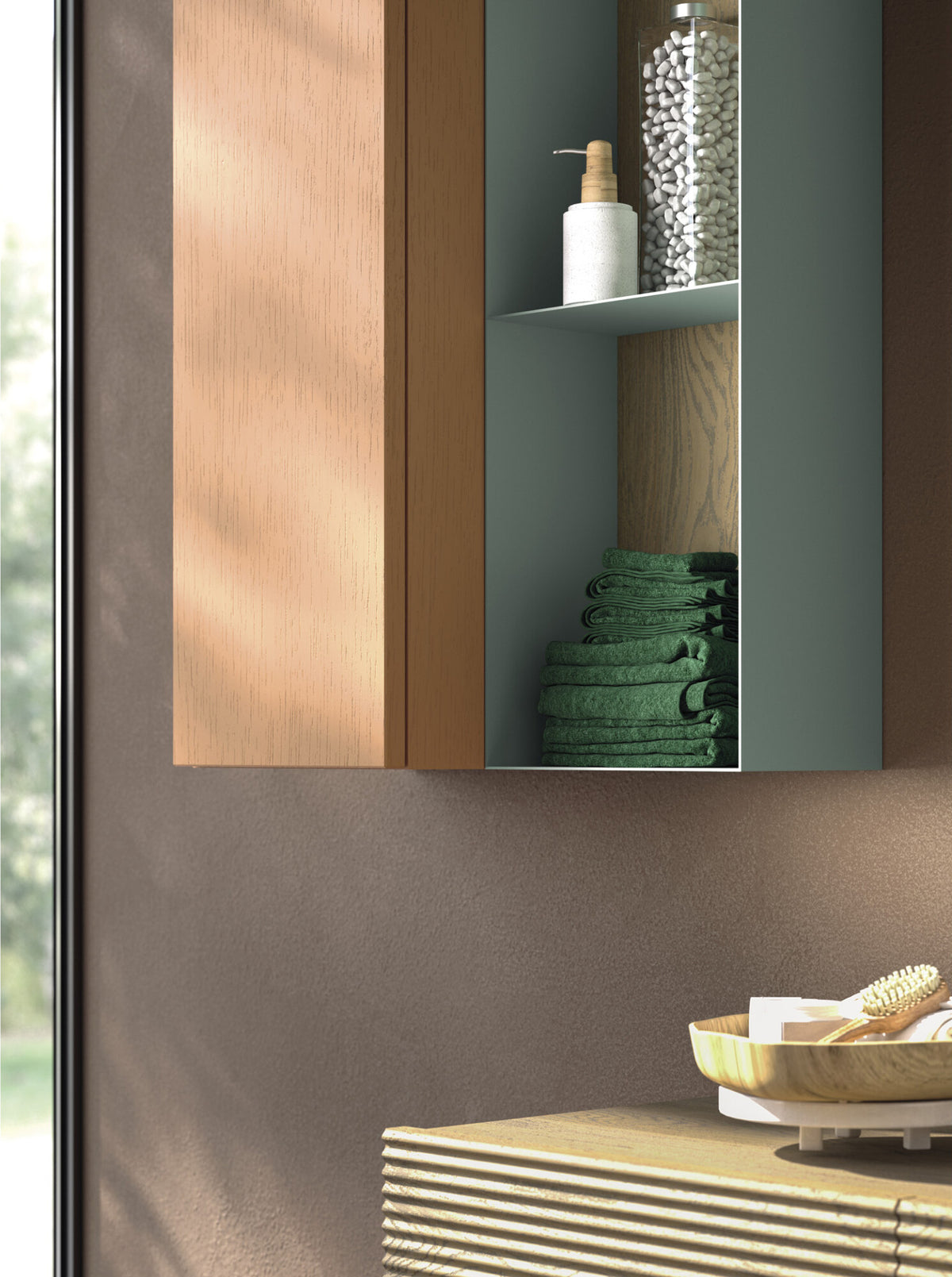 Devina Nais Wall Shelf Icon's Square — manufacturer example configuration and finish — additional view