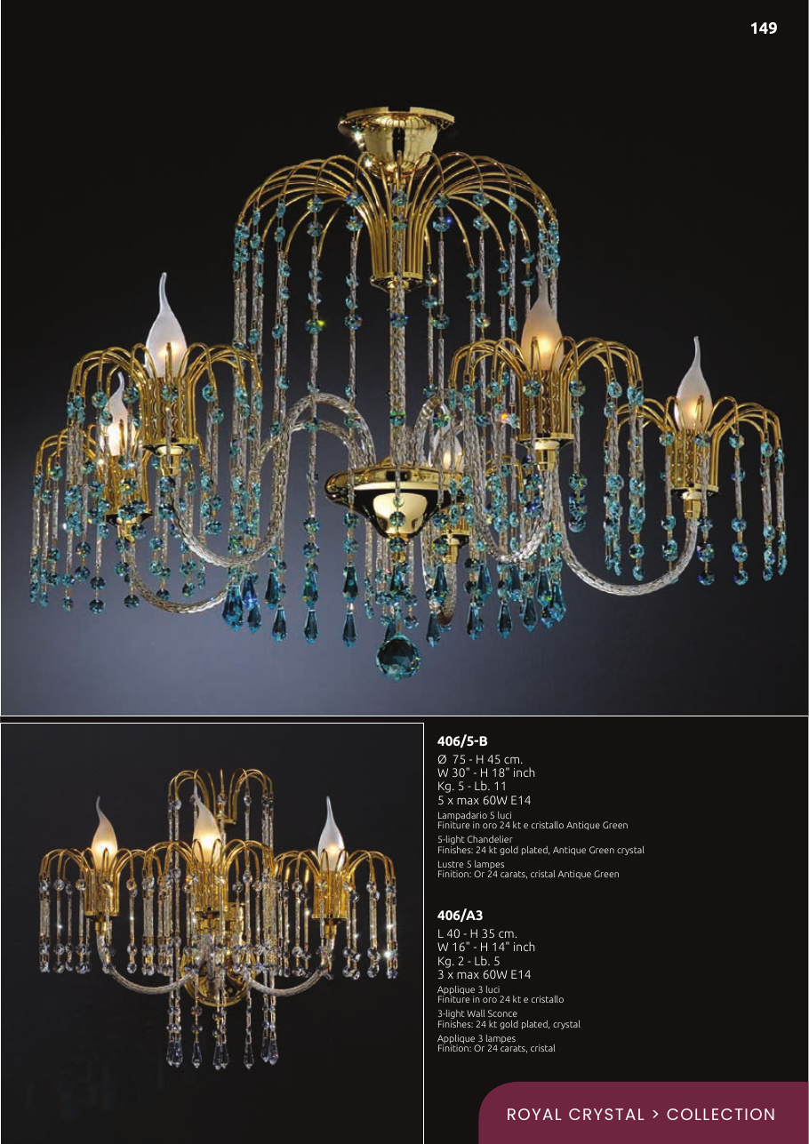 Arredoluce catalog — arredoluce-chandelier-406-b