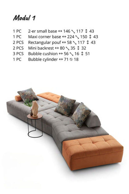 LeComfort Modular Sofa REED