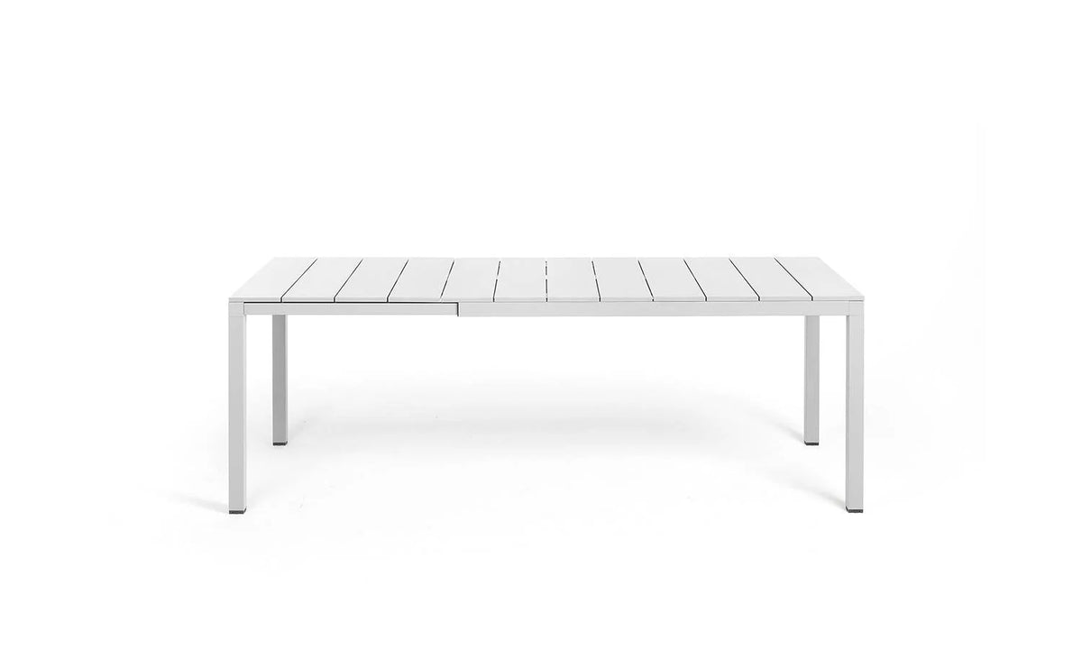 table Rio Alu 140 Ext.  bianco