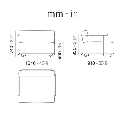 Pedrali Sofa ARKI-SOFA