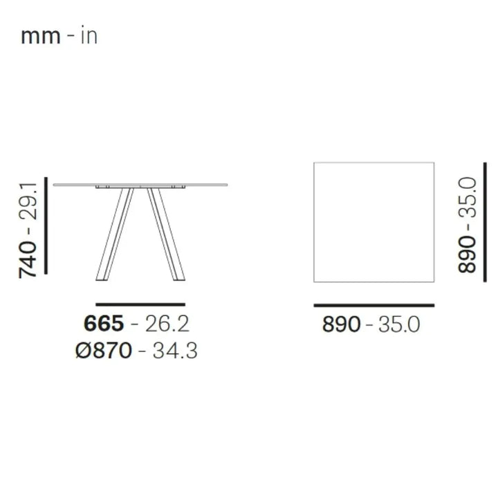 Pedrali Table ARKI-TABLE Compact