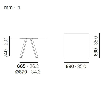Pedrali Table ARKI-TABLE Fenix