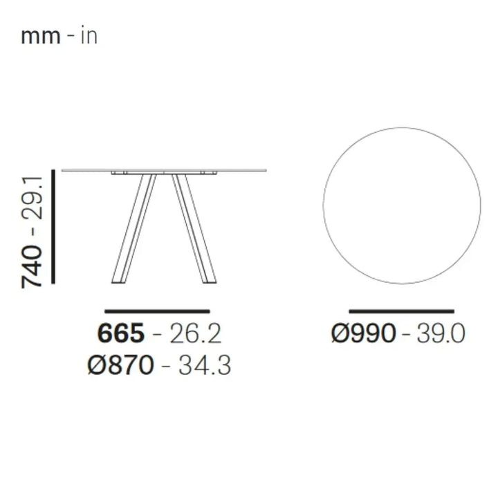 Pedrali Table ARKI-TABLE Compact