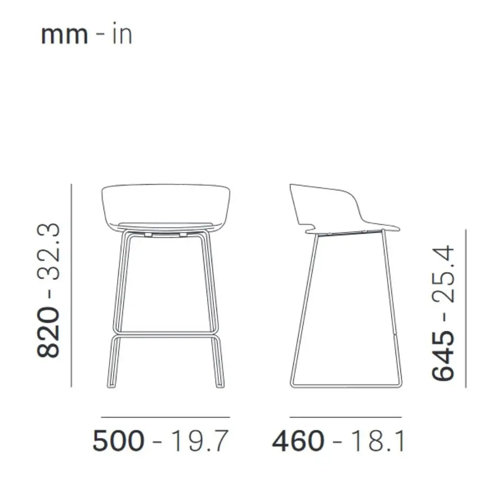 Pedrali Bar stool BABILA 2747