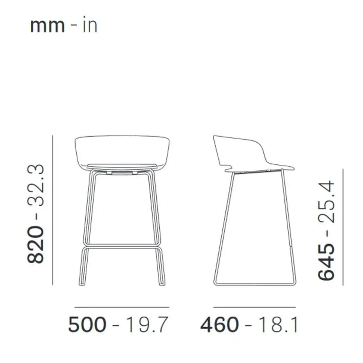 Pedrali Bar stool BABILA 2747