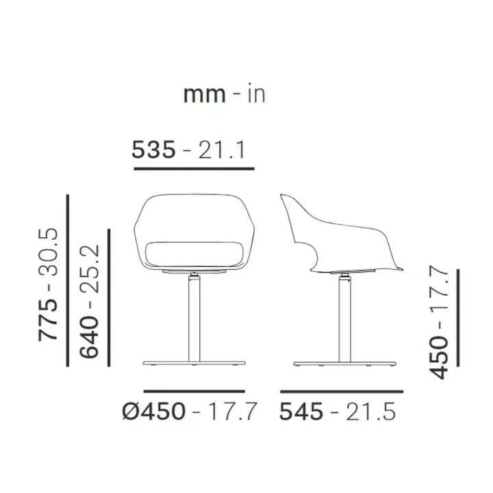 Pedrali Office chair BABILA 2765