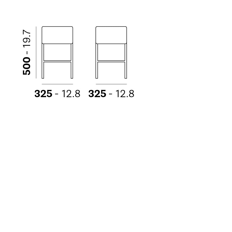 Pedrali Bar stool CUBE 1403 — product view 3