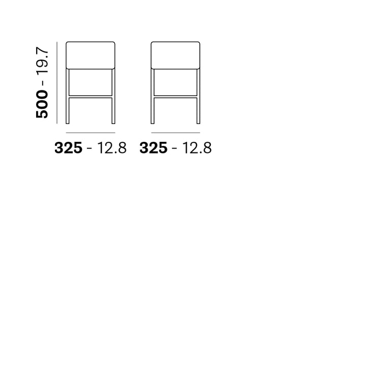 Pedrali Bar stool CUBE 1403 — product view 3