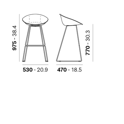 Pedrali Bar stool GLISS 916 — product view 3