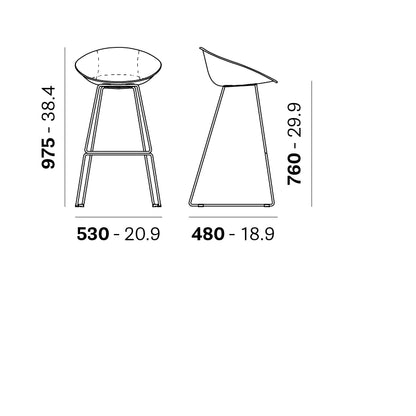 Pedrali Bar stool GLISS 936 — product view 3