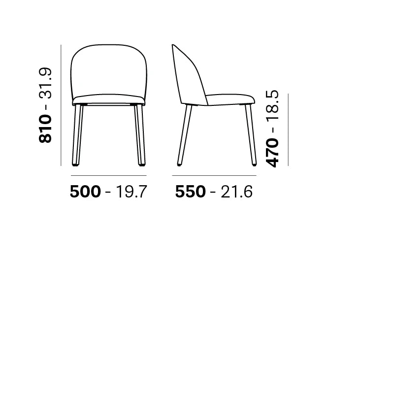Pedrali Dining chair LAJA 2 883/2 — product view 4