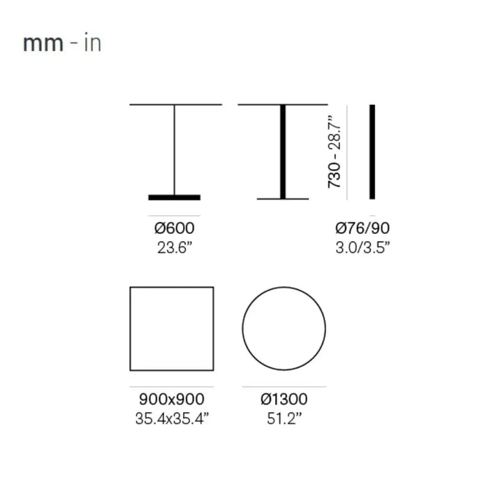 Pedrali Table INOX Multifunzionale