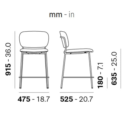 Pedrali Bar stool JAZZ 3717