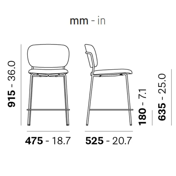 Pedrali Bar stool JAZZ 3717