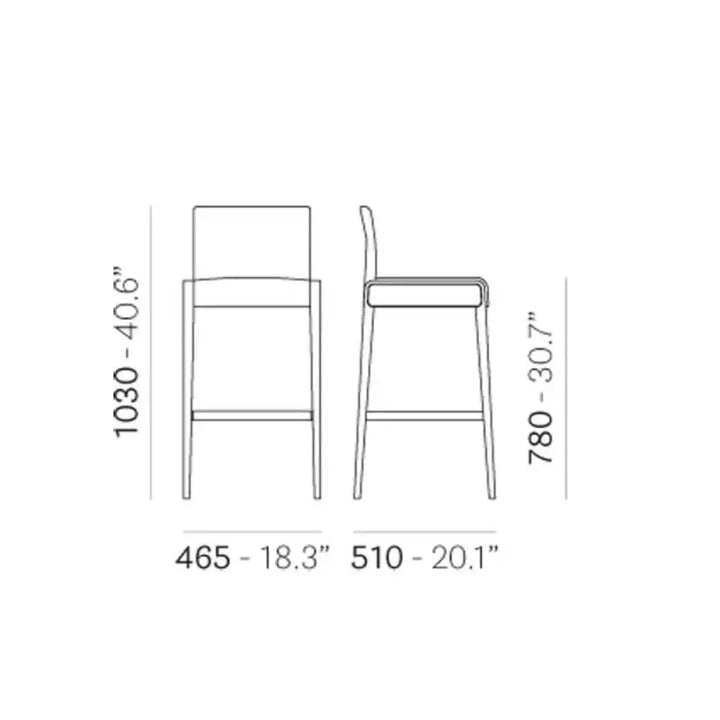 Pedrali Bar stool JIL 526