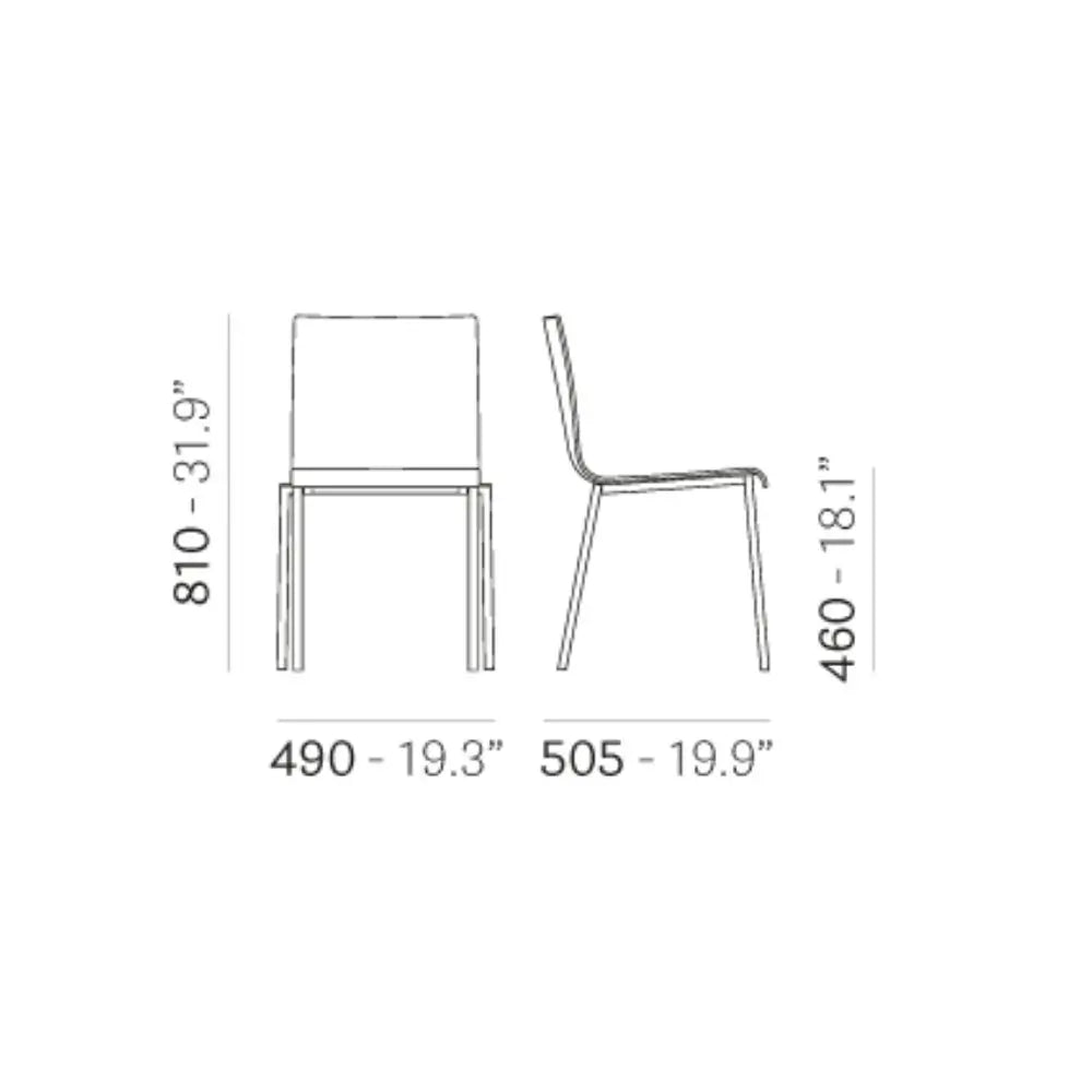 Pedrali Dining chair KUADRA XL 2462