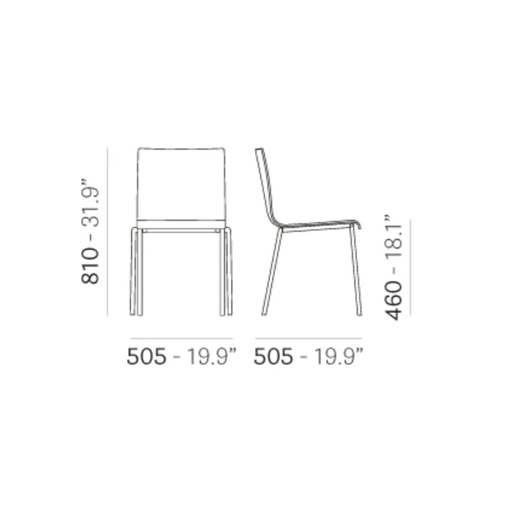 Pedrali Dining chair KUADRA XL 2402