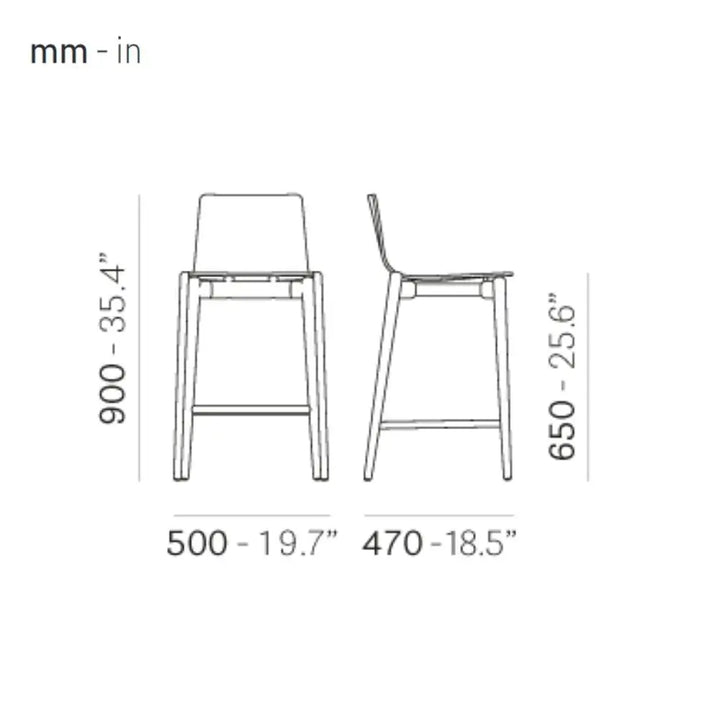 Pedrali Bar stool MALMÖ 236