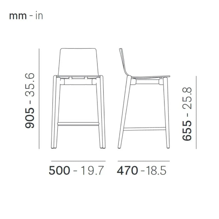 Pedrali Bar stool MALMÖ 252