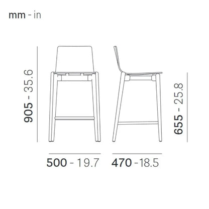 Pedrali Bar stool MALMÖ 246