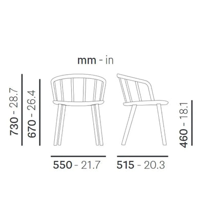 Pedrali Armchair NYM 2835R