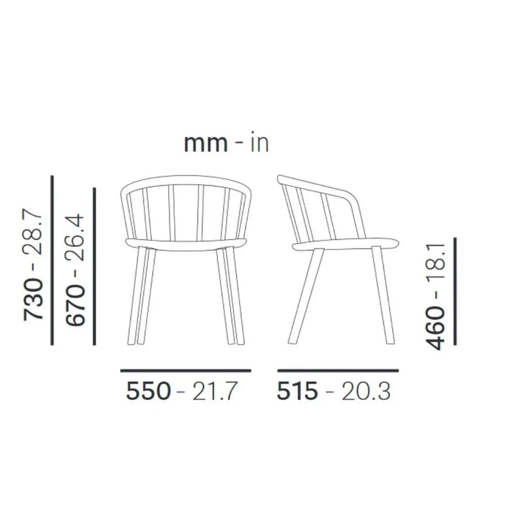 Pedrali Armchair NYM 2835R