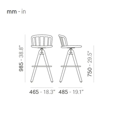 Pedrali Bar Stool NYM 2849/A