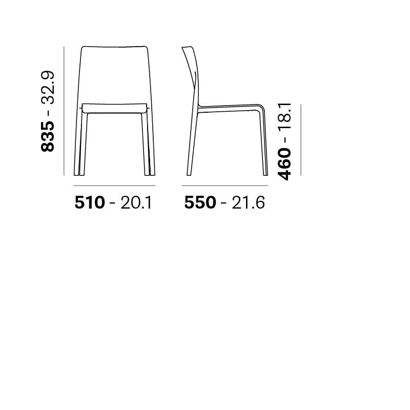 Pedrali Outdoor Chair Volt HB 673RM — product view 4