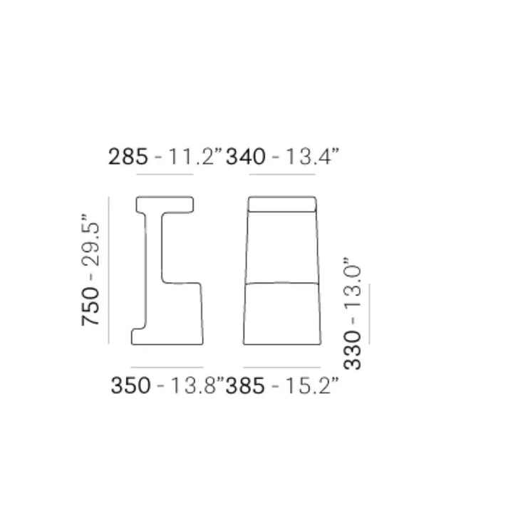 Pedrali Bar Stool SERIF 860