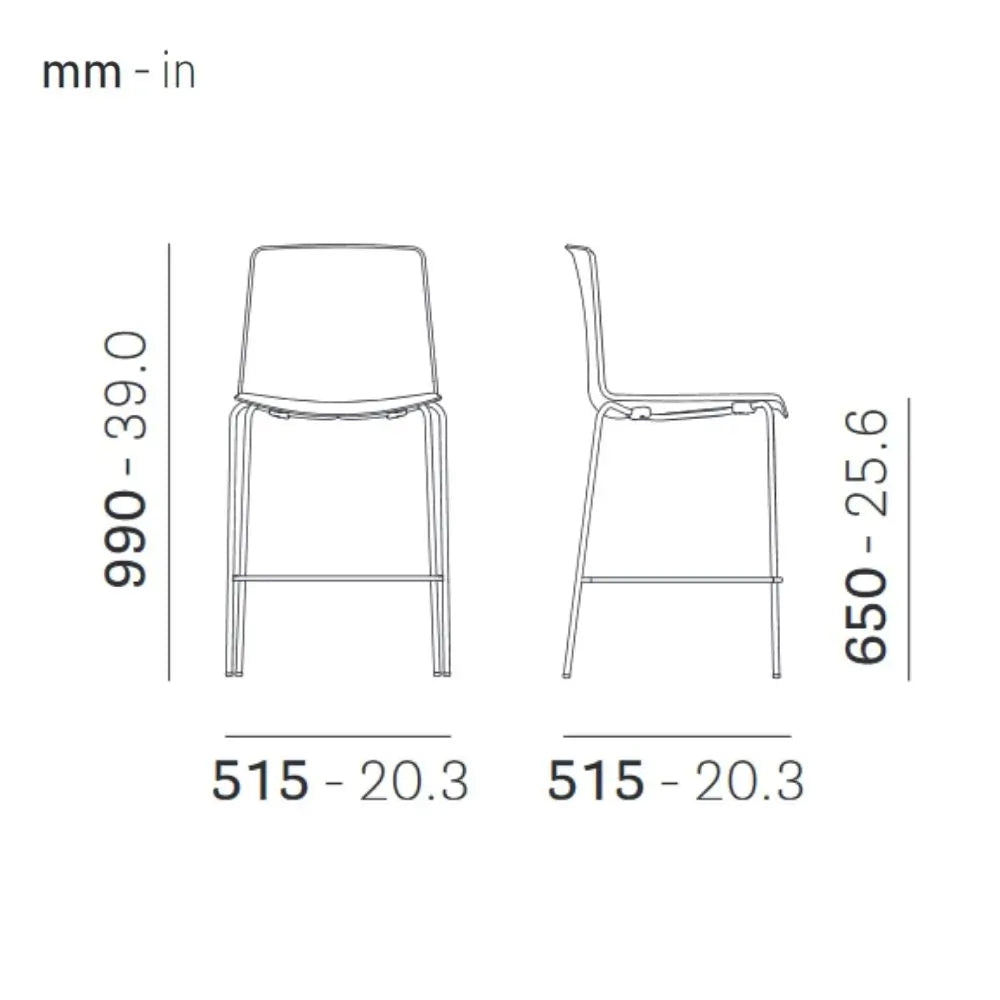 Pedrali Bar Stool Tweet 899/2 Soft