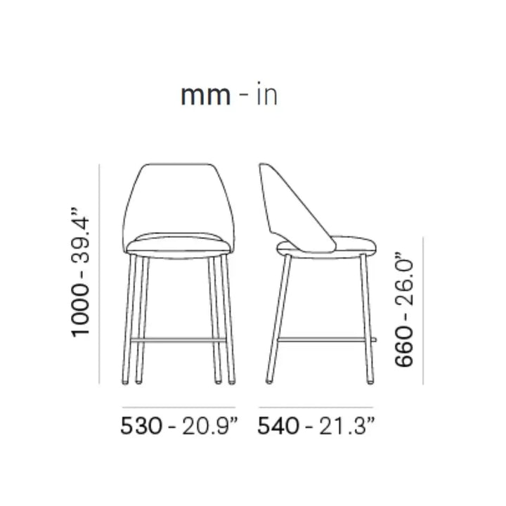 Pedrali Bar Stool Vic Metal 658