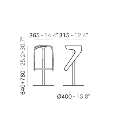 Pedrali Bar Stool Woody 495