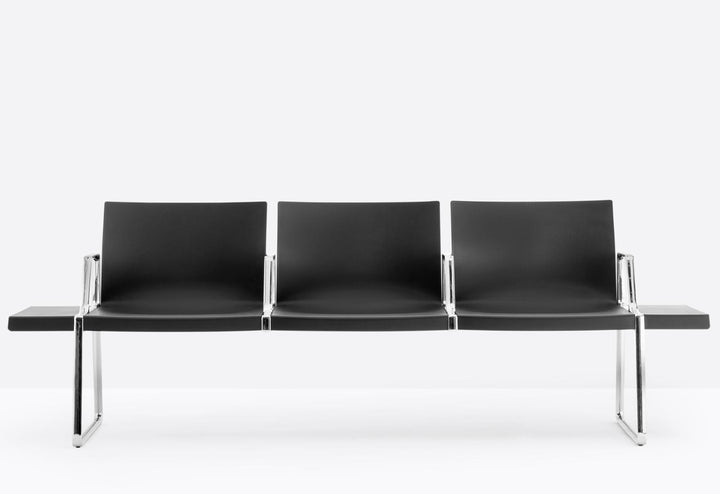 Pedrali Bench PLURAL with Armrests