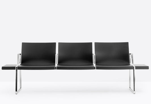 Pedrali Bench PLURAL SOFT with Armrests