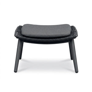 COMO footrest only - Anthracite frame, Dark Grey rope and cushion