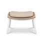 COMO footrest only - White frame, natural rope and Champagne cushion