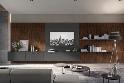 Quadrifoglio P1 Boiserie wall paneling W 403 × H 227 cm