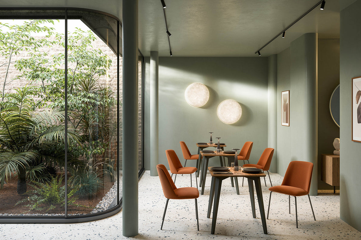 Quadrifoglio City Air chair, swivel trestle base